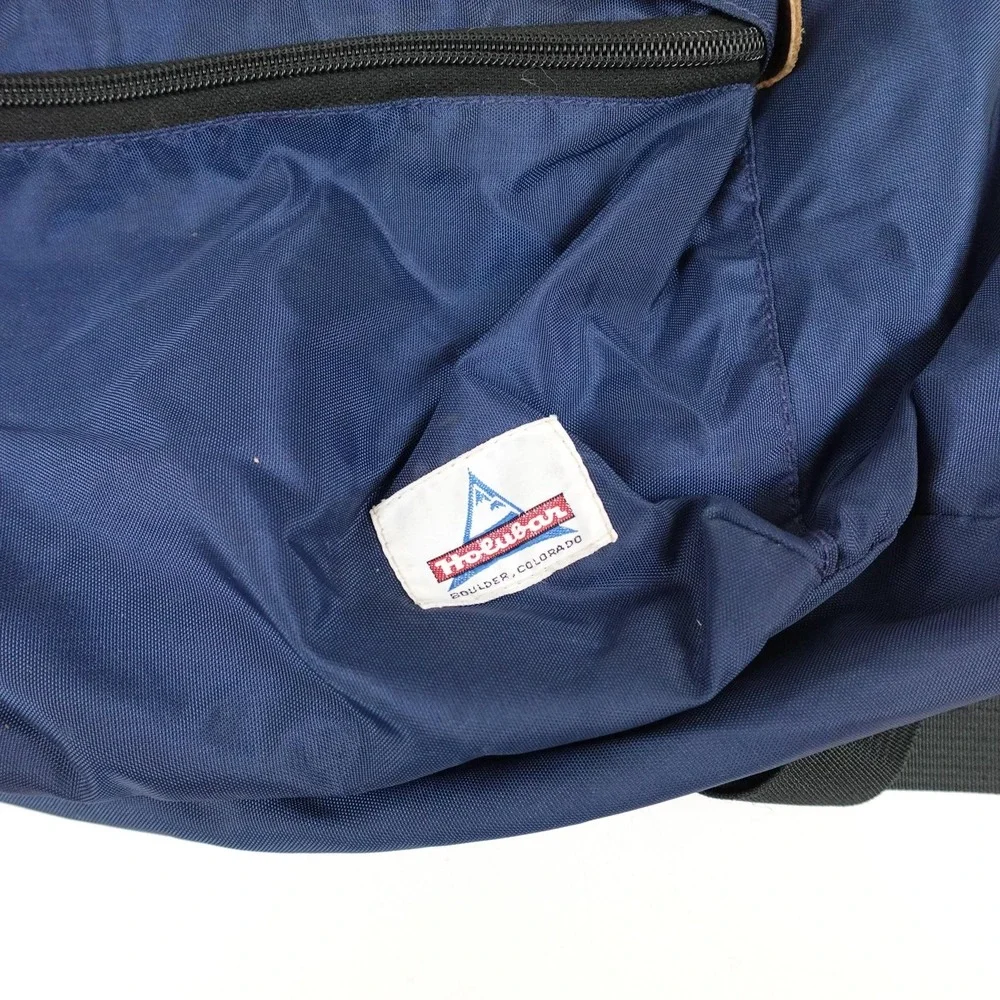 Vintage Holubar Ruck Sack Backpack Blue Nylon Daypack Adjustable Straps